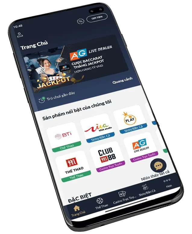 Giao diện ứng dụng vn999 apk thân thiện với người dùng